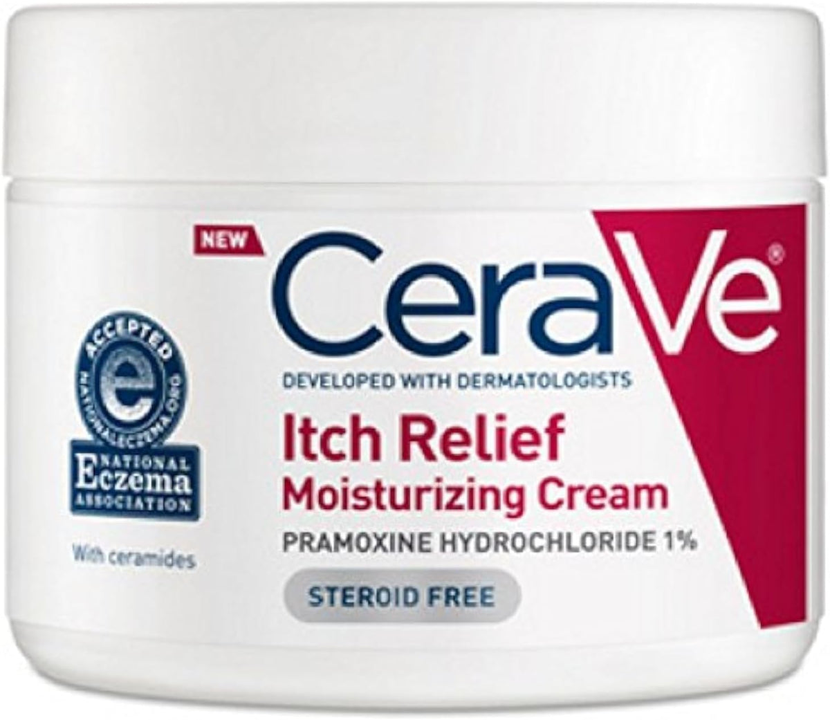 CeraVe Moisturizing Cream for Itch Relief. Anti Itch Cream. 16oz | Skin Care That Relieves Minor Skin Irritations. Sunburn & Bug Bites with Pramoxine Hydrochloride In A Fragrance Free Formula